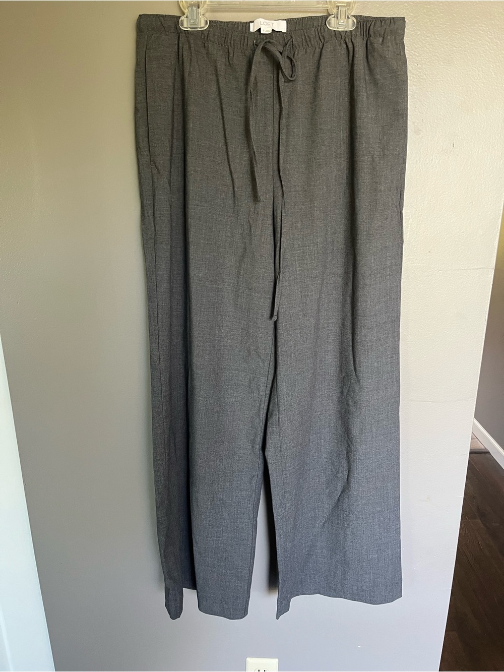 Loft Sawyer Pull-On Wide-Leg Pants